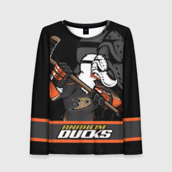 Женский лонгслив 3D Анахайм Дакс, Anaheim Ducks