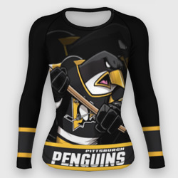 Женский рашгард 3D Питтсбург Пингвинз, Pittsburgh Penguins