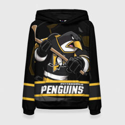 Женская толстовка 3D Питтсбург Пингвинз, Pittsburgh Penguins