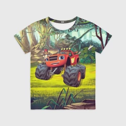 Детская футболка 3D Эй-Джей и Вспыш