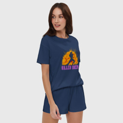 Женская пижама с шортиками хлопок JoJo Killer Queen королева убийца smoke - фото 2