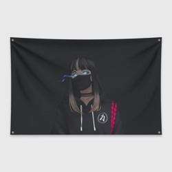 Флаг-баннер Девочка в маске