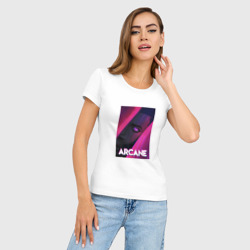 Женская футболка хлопок Slim Arcane Neon - фото 2