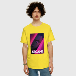 Мужская футболка хлопок Oversize Arcane Neon - фото 2