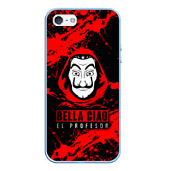 Чехол для iPhone 5/5S матовый Бумажный Дом LA Casa de Papel Bella ciao