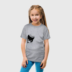 Детская футболка хлопок Кот в маске - фото 2