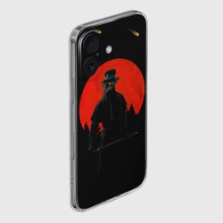 Чехол для iPhone 16 силиконовый с защитой камеры Чумной доктор - фото 2