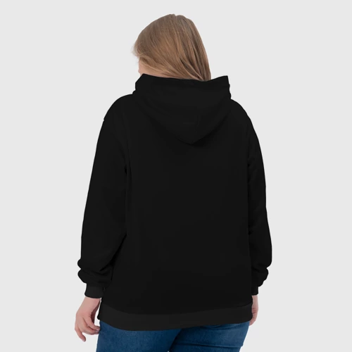 Женская толстовка 3D с принтом Чумной доктор, вид сзади #2
