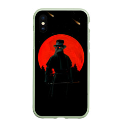 Чехол для iPhone XS Max матовый Чумной доктор