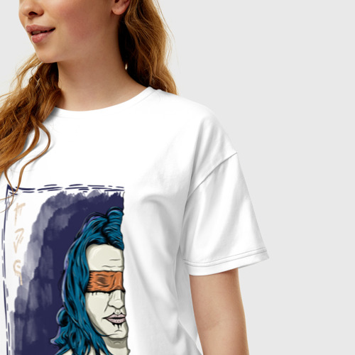 Женская футболка хлопок Oversize Слепая ведьма - фото 3