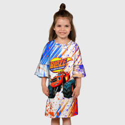 Детское платье 3D Вспыш и чудо-машинки Пикап & AJ - фото 2