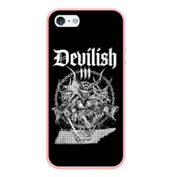 Чехол для iPhone 5/5S матовый Devilish trio 615