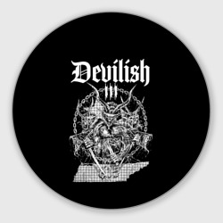 Круглый коврик для мышки Devilish trio 615