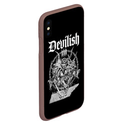 Чехол для iPhone XS Max матовый Devilish trio 615 - фото 2