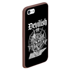 Чехол для iPhone 5/5S матовый Devilish trio 615 - фото 2