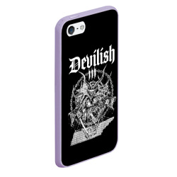 Чехол для iPhone 5/5S матовый Devilish trio 615 - фото 2