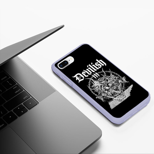 Чехол для iPhone 7Plus/8 Plus матовый с принтом Devilish trio 615, фото #5