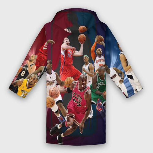 Мужской дождевик 3D НБА Легенды, цвет белый - фото 2
