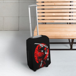 Чехол для чемодана 3D Мото самурай с катаной Japan samurai - фото 2