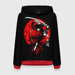 Женская толстовка 3D Мото самурай с катаной Japan samurai