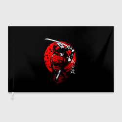 Флаг 3D Мото самурай с катаной Japan samurai