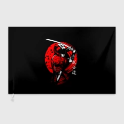 Флаг 3D Мото самурай с катаной Japan samurai