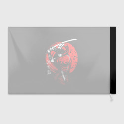 Флаг 3D Мото самурай с катаной Japan samurai - фото 2