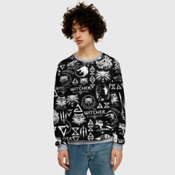 Мужской свитшот 3D Ведьмак логобомбинг the Witcher - фото 2