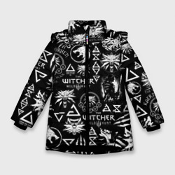 Зимняя куртка для девочек 3D ВЕДЬМАК ЛОЛГОБОМБИНГ / THE WITCHER 