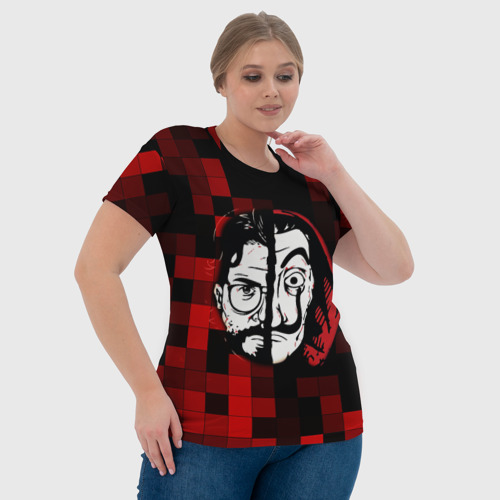 Женская футболка 3D с принтом Бумажный Домик Шах и Мат, фото #4