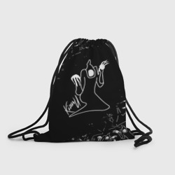 Рюкзак-мешок 3D Kizaru призрак лого белый