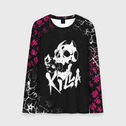 Мужской лонгслив 3D JoJo Killer Queen киллер Квин killa череп