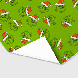 Бумага с принтом Гринч Укротитель рождества для любого человека, вид спереди №3. Цвет основы: белый