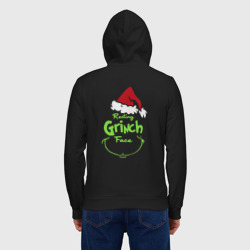 Мужская толстовка на молнии хлопок Resting Grinch Face - фото 2