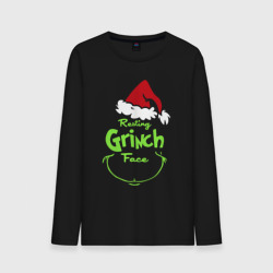 Мужской лонгслив хлопок Resting Grinch Face