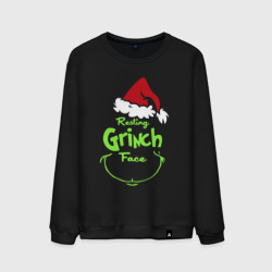 Мужской свитшот хлопок Resting Grinch Face