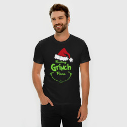 Мужская футболка хлопок Slim Resting Grinch Face - фото 2