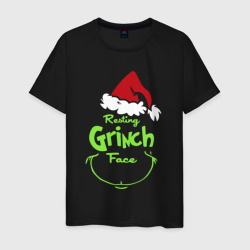 Мужская футболка хлопок Resting Grinch Face