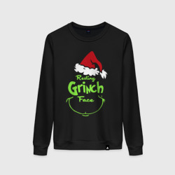 Женский свитшот хлопок Resting Grinch Face