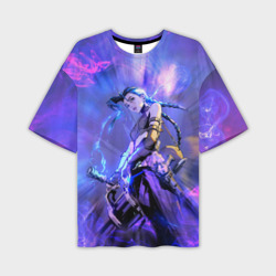 Мужская футболка oversize 3D Jinx Джинкс Порох