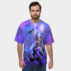 Мужская футболка oversize 3D Jinx Джинкс Порох - фото 2