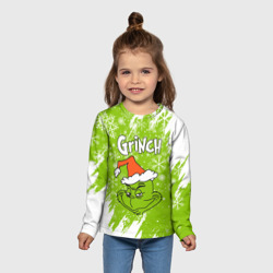 Детский лонгслив 3D Grinch Green - фото 2