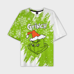 Мужская футболка oversize 3D Grinch Green