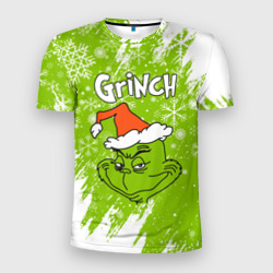 Мужская футболка 3D Slim Grinch Green