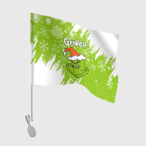 Флаг для автомобиля Grinch Green