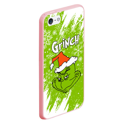 Чехол для iPhone 5/5S матовый Grinch Green, цвет баблгам - фото 3