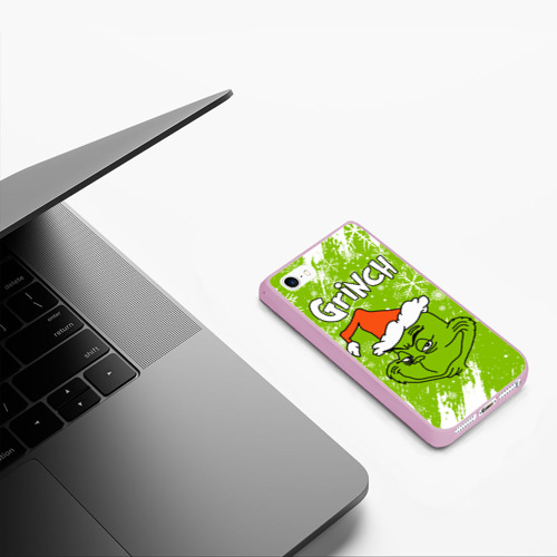 Чехол для iPhone 5/5S матовый Grinch Green - фото 5