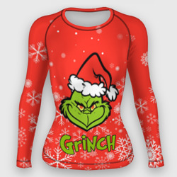 Женский рашгард 3D Grinch Red