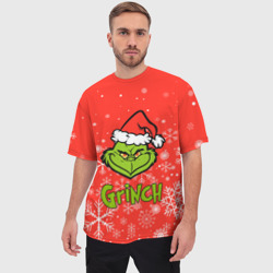 Мужская футболка oversize 3D Grinch Red - фото 2