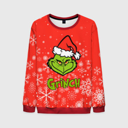 Мужской свитшот 3D Grinch Red